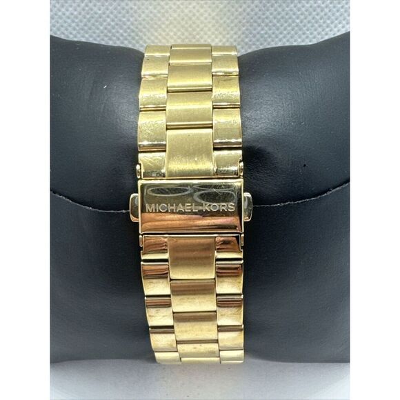 Michael Kors Slim Runway MK3179 Women's Gold Tone Analog Dial Wrist Watch JNA650 - Picture 4 of 11